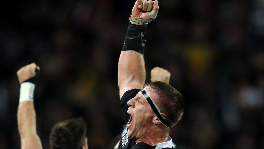 Brad Thorn wins the World Cup with the All Blacks