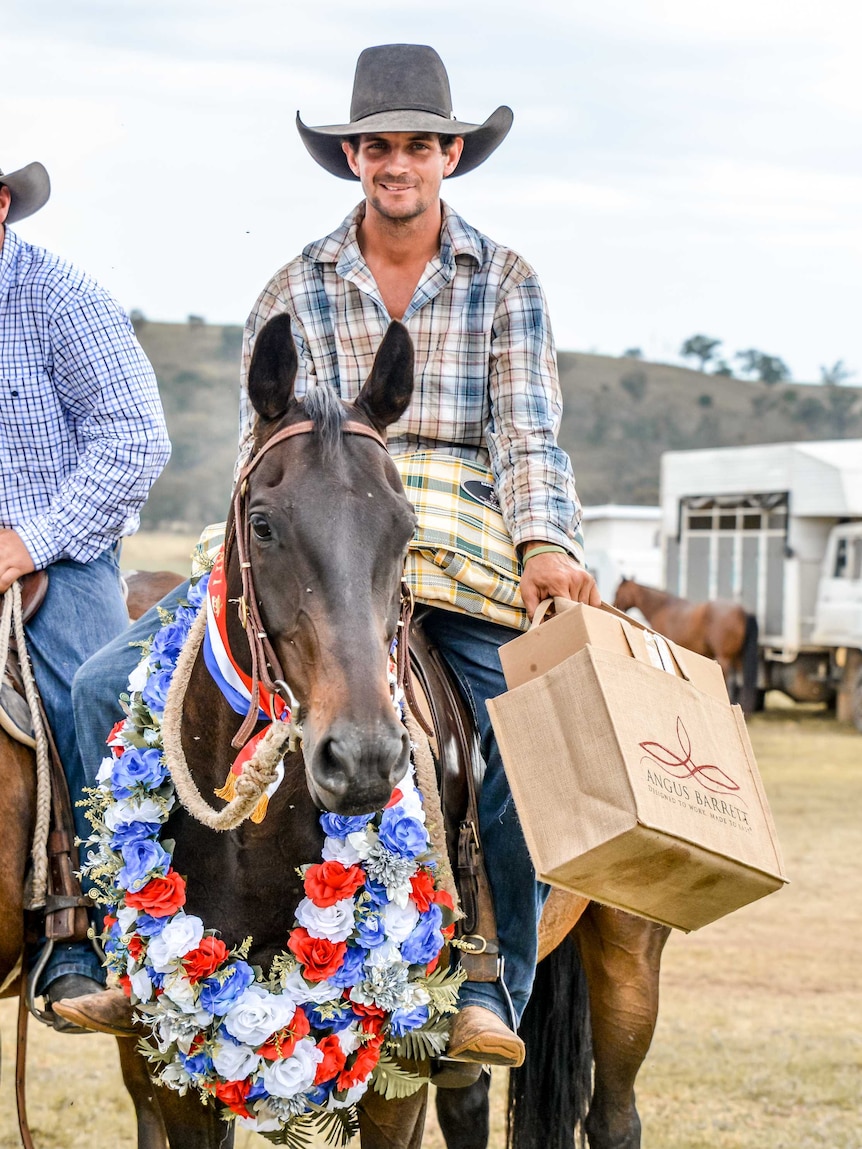 Coolah campdraft Will Durkin winner