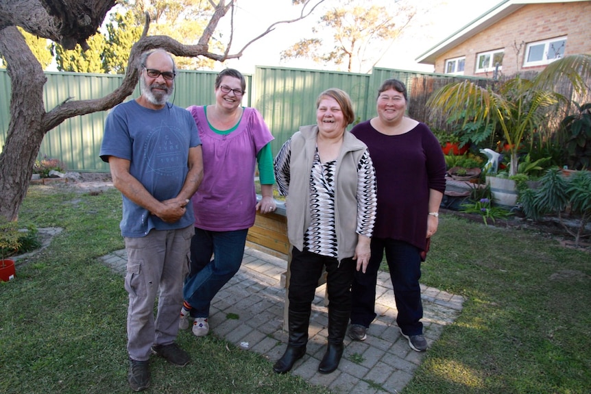 Albany Depression Network Volunteers out in the garden