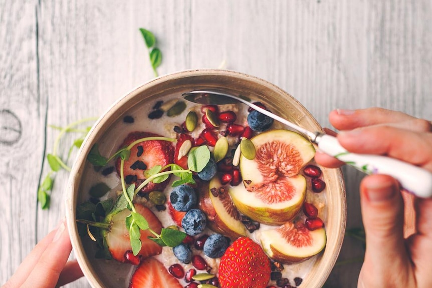 A superfood smoothie bowl