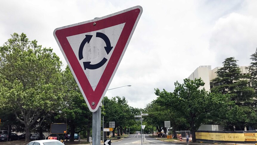 Roundabout in Braddon, Canberra. November 2016