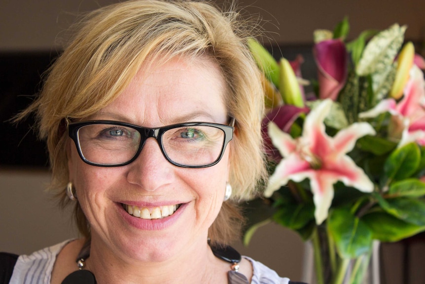 A close up photo of Rosie Batty, Australian of the Year for 2015 and domestic violence awareness adovcate