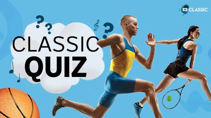 A composite image of a runner and tennis player on a blue background with the text "Classic quiz".