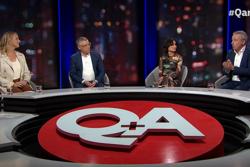 Kylea Tink, Murray Watt, Yasmin Poole and Kevin Hogan on Monday night's Q+A.