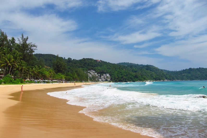 An idyllic beach scene in Thailand