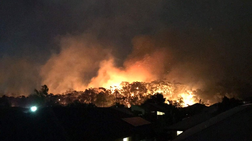 Fire burns near Caloundra