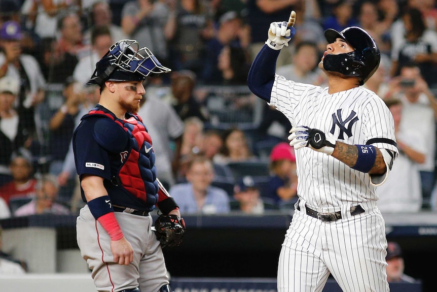 New York Yankees shortstop Gleyber Torres against the Boston Red Sox in 2019.