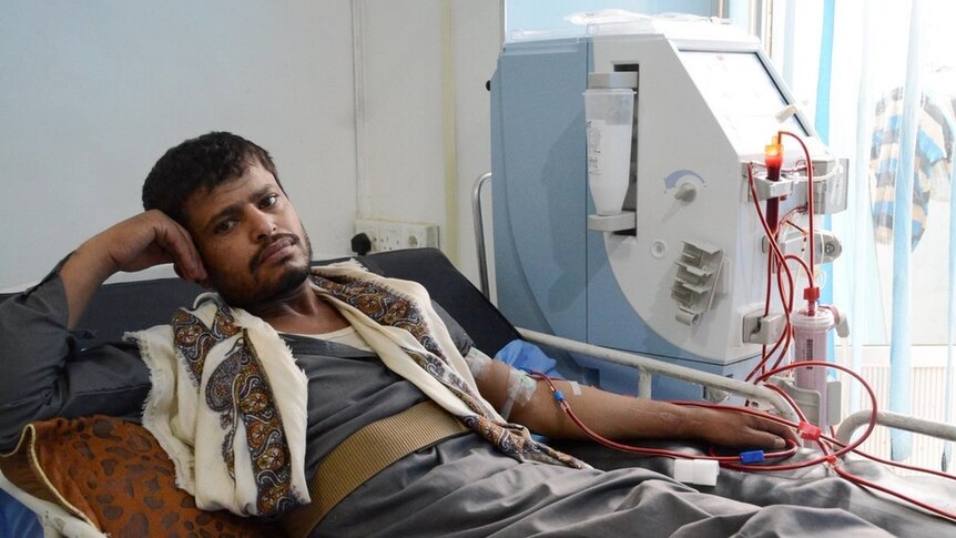 Dialysis center in Al-Jumhori hospital in Sana’a, Yemen