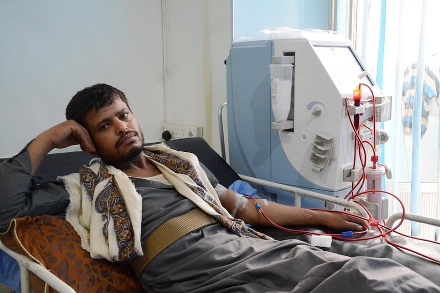 Dialysis center in Al-Jumhori hospital in Sana’a, Yemen
