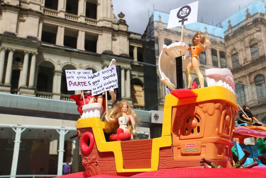 Toys used to protest against Wicked Campers