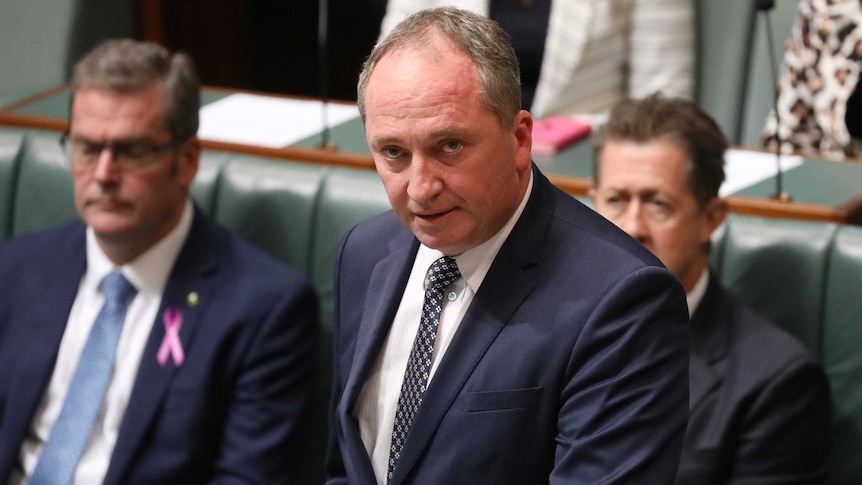 Barnaby Joyce told Parliament he was approached by a friend with the accommodation offer.