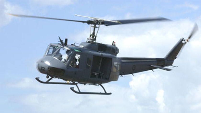 File photo of Royal New Zealand Air Force Iroquois military helicopter