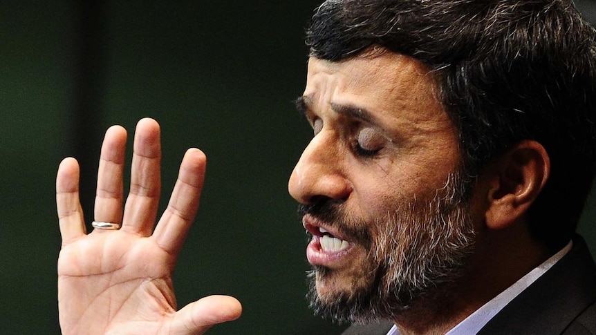 Iranian president Mahmoud Ahmadinejad (AFP: Emmanuel Dunand)