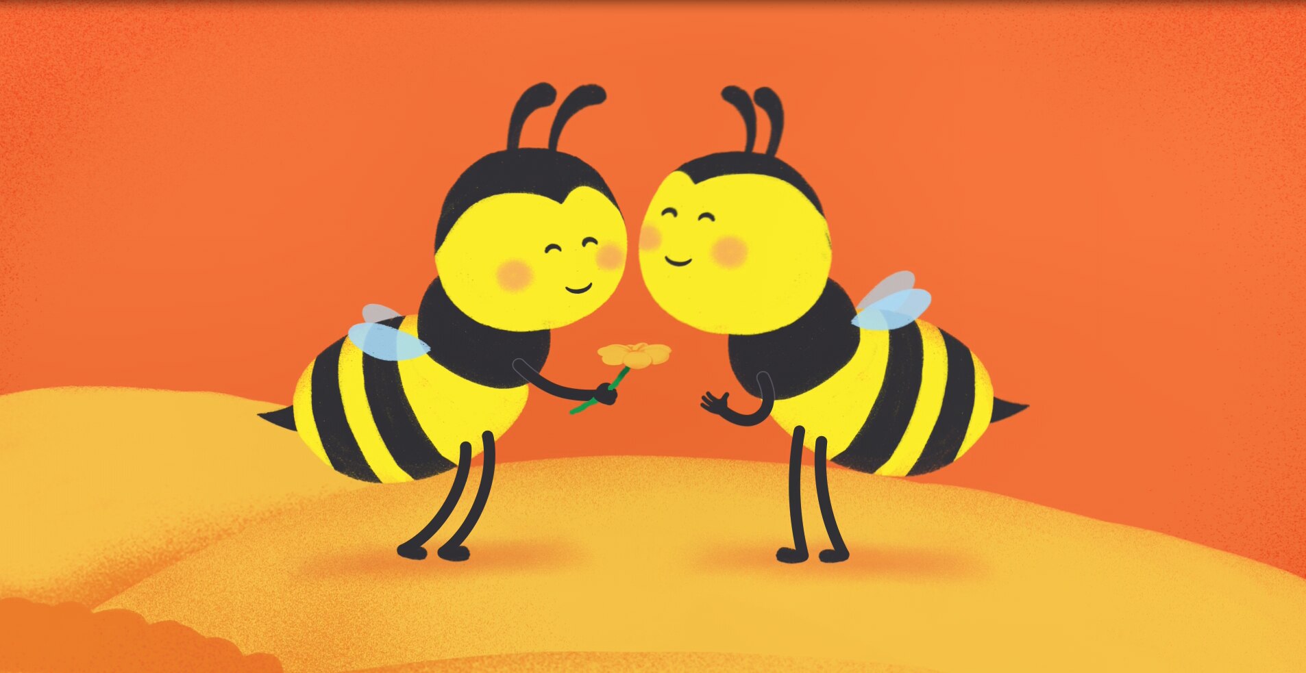 Buzzing bee BFFs