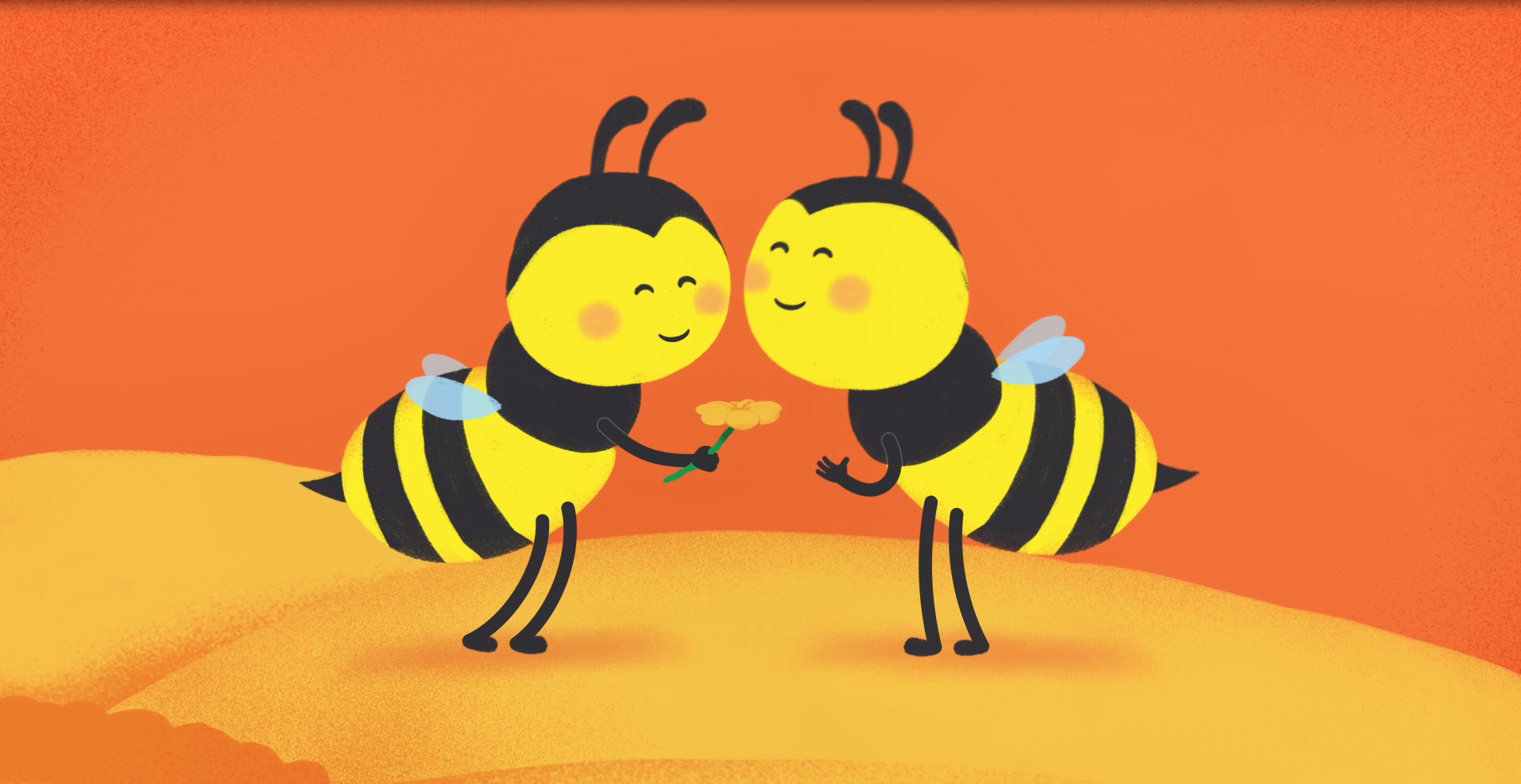 Buzzing bee BFFs