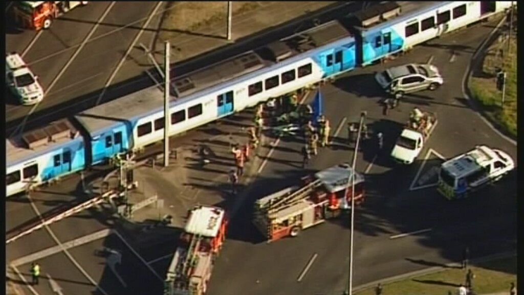 Woman injured in freak accident after train hits car stopped on tracks