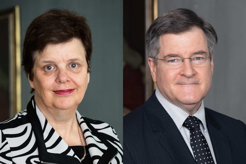 A composite photo of Justices Debra Mullins and David Thomas.