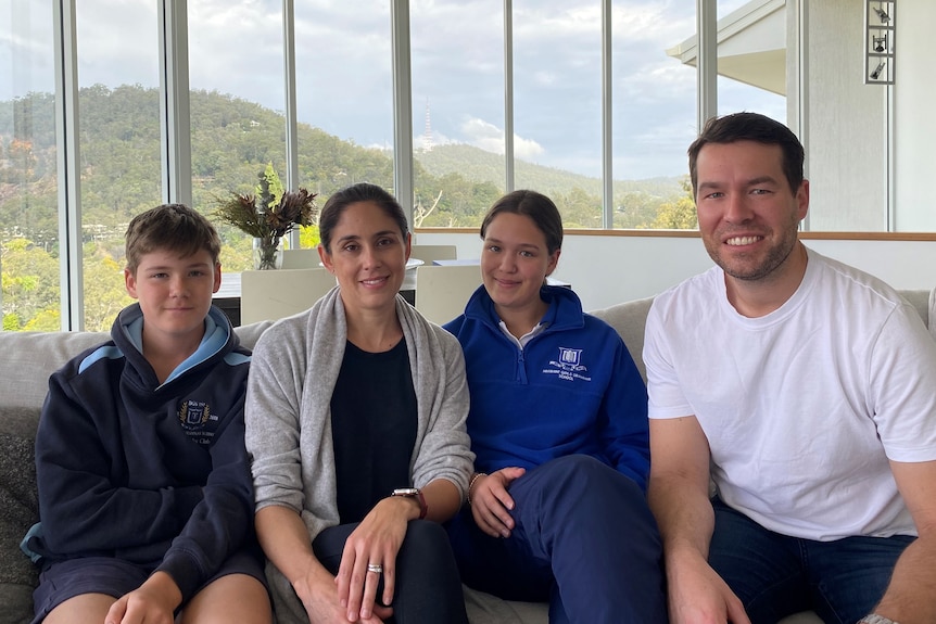 Doctors Juanita Pappalardo and Matthew Peters with two of their children