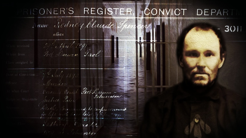An animation of prisoner's register at Fannie Bay Gaol in 1890.