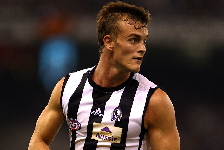 McCarthy was drafted by Collingwood in 2007 and played 18 games in the black and white.
