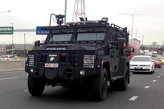 SOG vehicle en route to raid