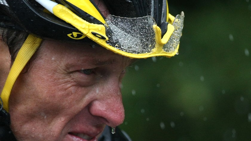 Lace Armstrong battles the weather on the 200km trek from Vittel to Colmar.