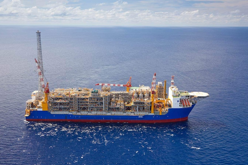 An LNG factory ship.