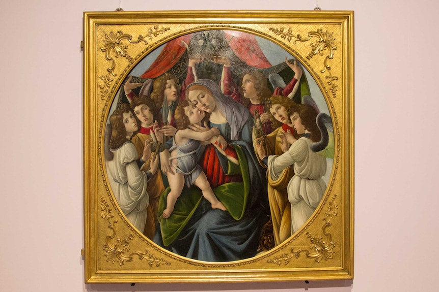 Madonna and child with six angels. A Botticelli in the Corsini collection
