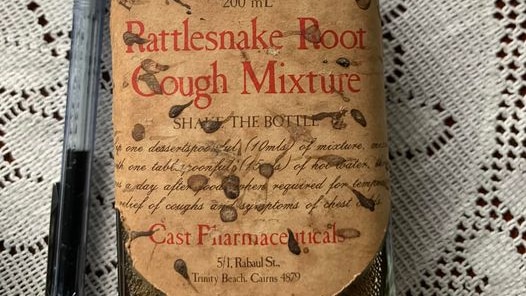 Rattlesnake Root cough mixture bottle leads to fascinating Cairns historical discovery – ABC News