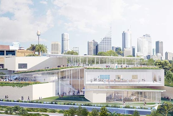 An artists impression of the Sydney Modern project