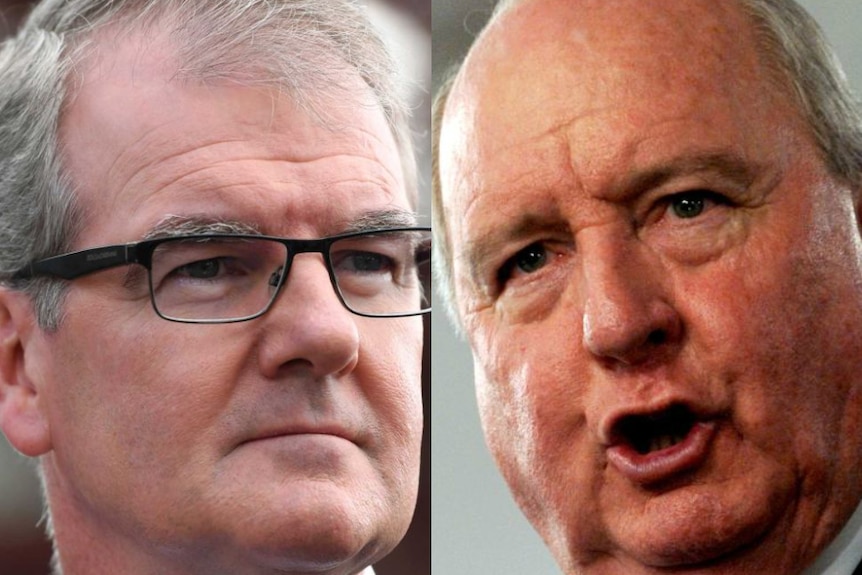 composite image of michael daley and alan jones