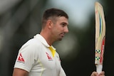 Australia's Shaun Marsh retires after reaching his century against Derbyshire on July 23, 2015.