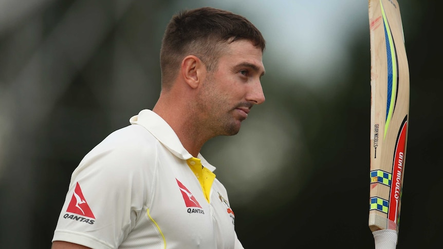 Australia's Shaun Marsh retires after reaching his century against Derbyshire on July 23, 2015.