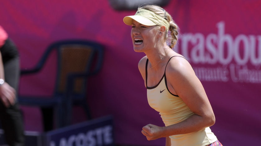 Bouncing back...Sharapova trailed 3-5 in the first set before recovering to win her 22nd career title.