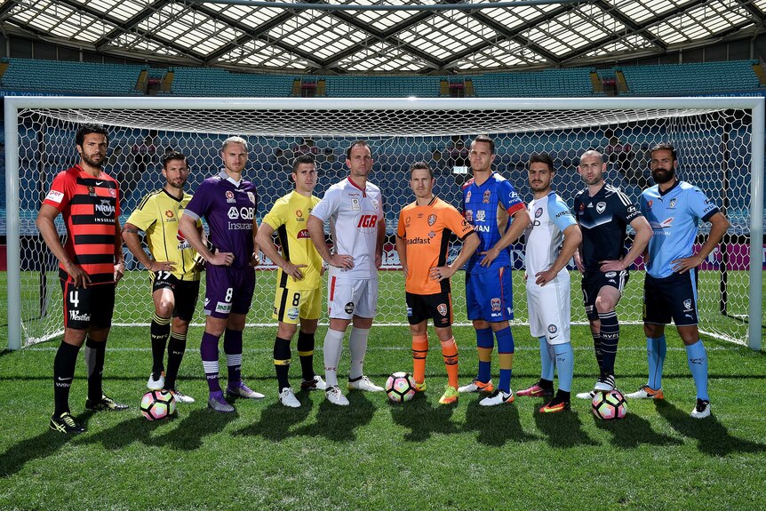 A-League captains at season launch