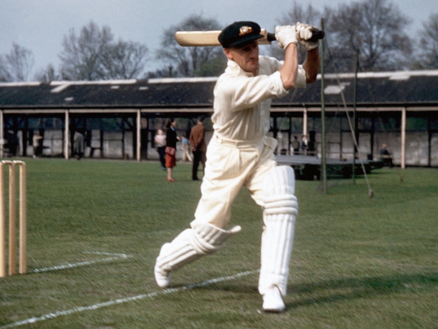 Don Bradman in colour