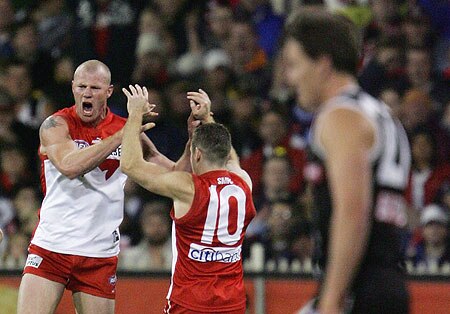 Swans Slam Saints With Late Onslaught Abc News
