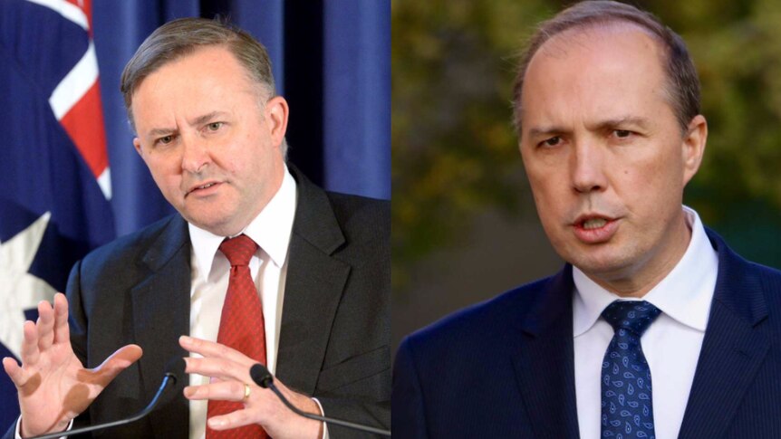 Side-by-side photo of Anthony Albanese and Peter Dutton