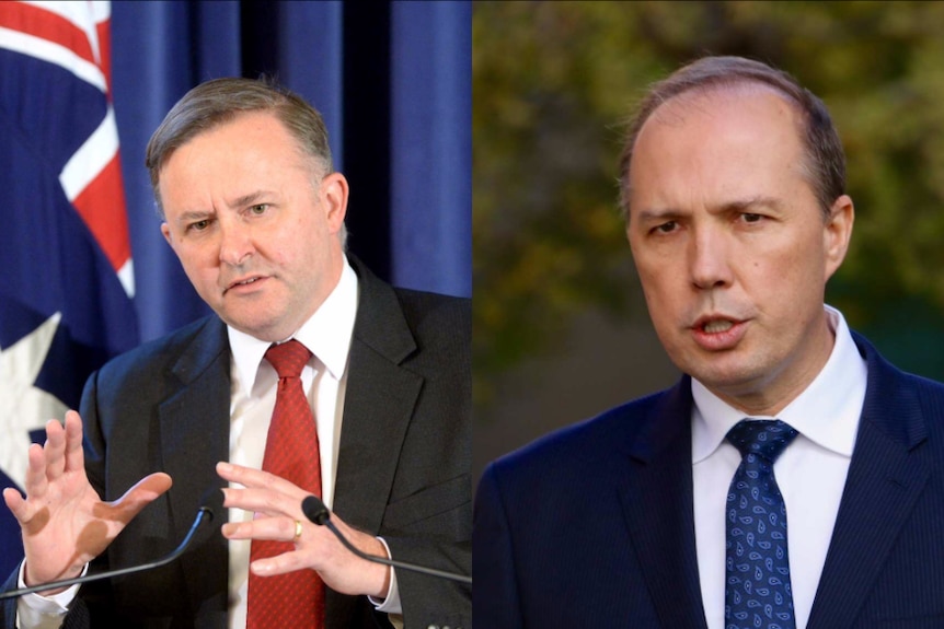 Side-by-side photo of Anthony Albanese and Peter Dutton