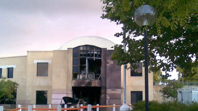 Joondalup police station fire attack