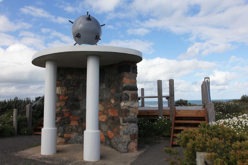 memorial on the beach