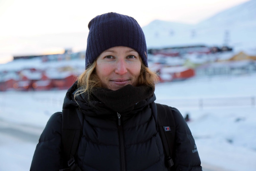 Brisbane marine biology student Pieta Houlihan, who is spending six months in Svalbard as part of her studies.