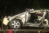 Car crash on the Sunshine Coast, which killed a mother and two kids.