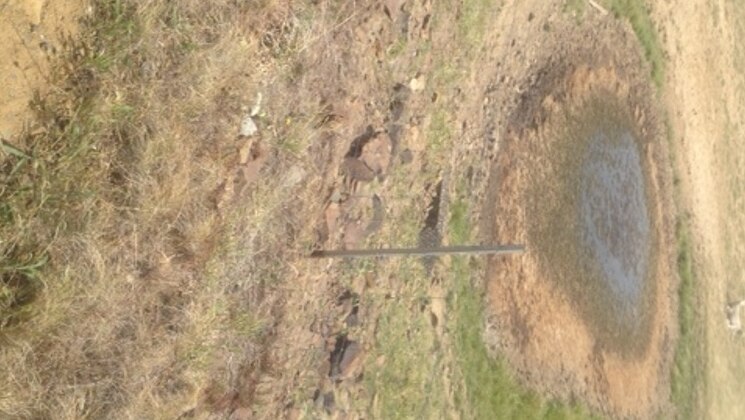 An almost empty dam in Tasmania