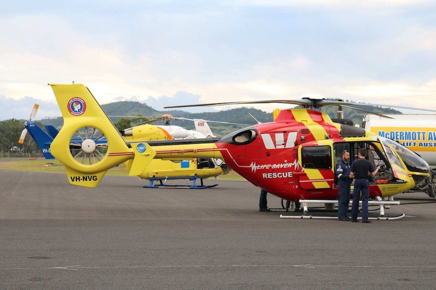 Rescue helicopters looking for missing pilot Rob Pavan refuel