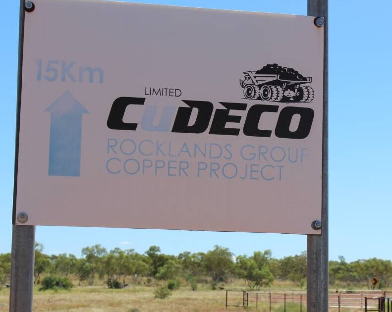Firma que dice Cudeco Limited Rocklands Group Copper Project.