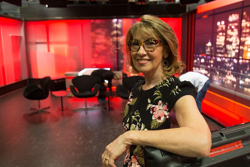 Former presenter Maxine McKew revisits the set of Lateline.
