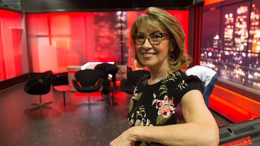 Former presenter Maxine McKew revisits the set of Lateline.
