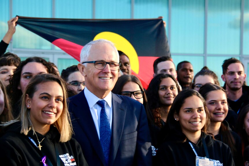 National Indigenous Youth Parliament delegates meet with Prime Minister Malcolm Turnbull.