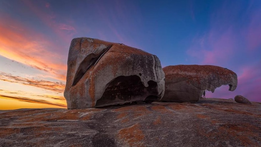 Weather-worn granite rocks